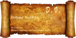 Dobay Vulfia névjegykártya